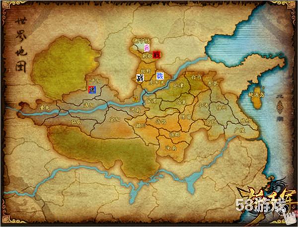 游戏目前开放28个城池,按照三国军事等级划分.图片